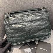 YSL Medium Niki Calfskin Leather SAINT LAURENT Dark Green Shoulder Bag - 3