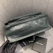 YSL Medium Niki Calfskin Leather SAINT LAURENT Dark Green Shoulder Bag - 4