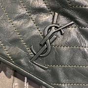 YSL Medium Niki Calfskin Leather SAINT LAURENT Dark Green Shoulder Bag - 2