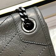 YSL Large Niki Calfskin Leather SAINT LAURENT Gray - 5