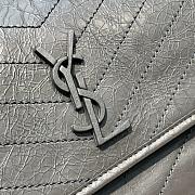 YSL Large Niki Calfskin Leather SAINT LAURENT Gray - 3