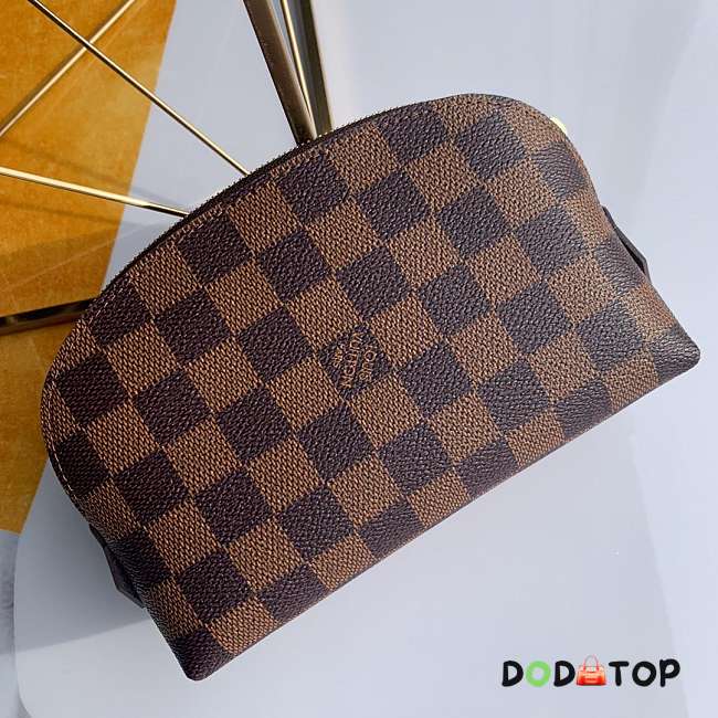 LV COSMETIC POUCH PM DAMIER EBENE CANVAS N47516 - 1