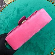 Gucci GG Marmont Style 446744 Pink Velvet - 4