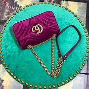 Gucci GG Marmont Style 446744 Purple Velvet - 6