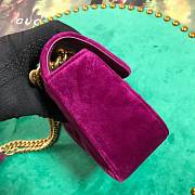 Gucci GG Marmont Style 446744 Purple Velvet - 5