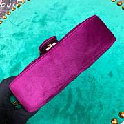 Gucci GG Marmont Style 446744 Purple Velvet - 2