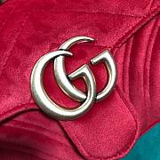 Gucci GG Marmont Style 446744 Red Velvet - 5