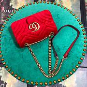 Gucci GG Marmont Style 446744 Red Velvet - 4
