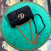 Gucci GG Marmont Style 446744 Black Velvet - 3