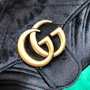 Gucci GG Marmont Style 446744 Black Velvet - 2