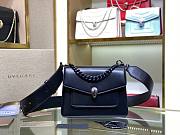 BVLGARI SERPENTI FOREVER CROSSBODY BAG BLACK 290875 SIZE 20 CM - 1