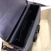 DIOR 30 MONTAIGNE BOX BAG GRAIN LEATHER BLACK M9204 SIZE 17.5 CM - 6