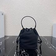 PRADA NYLON BUCKET BAG BLACK 1N1864 SIZE 23 CM - 4