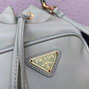 PRADA NYLON BUCKET BAG TEA GREEN 1N1864 SIZE 23 CM - 2