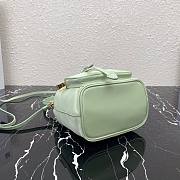 PRADA NYLON BUCKET BAG TEA GREEN 1N1864 SIZE 23 CM - 3