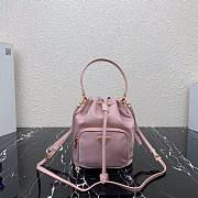 PRADA NYLON BUCKET BAG PALE PINK 1N1864 SIZE 23 CM - 1