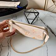 LV MINI POCHETTE ACCESSOIRES CREAM SAFRAN M80501 SIZE 15.5 x 10.5 x 4 CM - 2