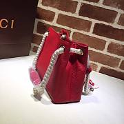 GUCCI SOHO CHAIN TASSEL SMALL SHOULDER BAG RED 387043 SIZE 25 CM - 2