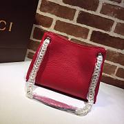 GUCCI SOHO CHAIN TASSEL SMALL SHOULDER BAG RED 387043 SIZE 25 CM - 3
