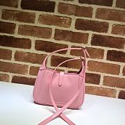 GUCCI JACKIE 1961 MINI SHOULDER BAG LIGHT PINK 637091 SIZE 19 CM - 2