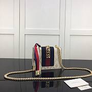 GUCCI SYLVIE MINI CHAIN BAG WHITE 431666 SIZE 19 CM - 4