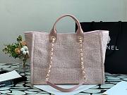 CHANEL DEAUVILLE TOTE BAG PINK 38 CM - 5