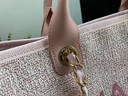 CHANEL DEAUVILLE TOTE BAG PINK 38 CM - 6