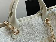CHANEL DEAUVILLE TOTE BAG WHITE 38 CM - 3