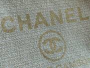 CHANEL DEAUVILLE TOTE BAG WHITE 38 CM - 2