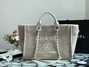 CHANEL DEAUVILLE TOTE BAG GRAY 38 CM - 1