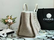 CHANEL DEAUVILLE TOTE BAG GRAY 38 CM - 4