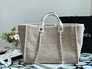 CHANEL DEAUVILLE TOTE BAG GRAY 38 CM - 6