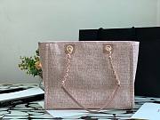 CHANEL DEAUVILLE TOTE BAG PINK 34 CM - 4