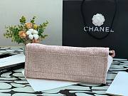CHANEL DEAUVILLE TOTE BAG PINK 34 CM - 3