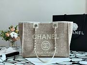 CHANEL DEAUVILLE TOTE BAG GRAY 34 CM - 1