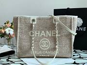 CHANEL DEAUVILLE TOTE BAG GRAY 34 CM - 2