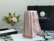 CHANEL DEAUVILLE TOTE BAG PINK 28 CM - 3