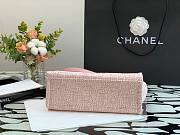 CHANEL DEAUVILLE TOTE BAG PINK 28 CM - 4
