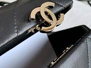 CHANEL SMALL VANITY CASE BLACK AS2630 SIZE 15 CM - 6