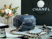 CHANEL SMALL VANITY CASE DARK BLUE AS2630 SIZE 15 CM - 3