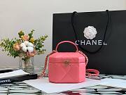 CHANEL SMALL VANITY CASE PINK AS2630 SIZE 15 CM - 1