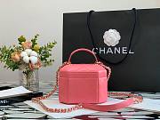 CHANEL SMALL VANITY CASE PINK AS2630 SIZE 15 CM - 4