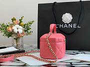 CHANEL SMALL VANITY CASE PINK AS2630 SIZE 15 CM - 3
