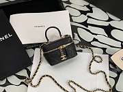 CHANEL SMALL VANITY WITH CHAIN BLACK AP2194 12 × 11.5 × 7 CM - 3