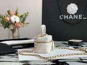 CHANEL SMALL VANITY WITH CHAIN WHITE AP2194 12 × 11.5 × 7 CM - 4