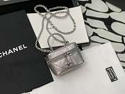 CHANEL SMALL VANITY WITH CHAIN SILVER AP2194 12 × 11.5 × 7 CM - 1
