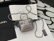 CHANEL SMALL VANITY WITH CHAIN SILVER AP2194 12 × 11.5 × 7 CM - 6