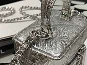 CHANEL SMALL VANITY WITH CHAIN SILVER AP2194 12 × 11.5 × 7 CM - 2
