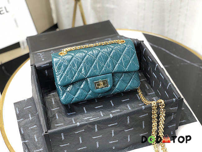 CHANEL MINI 2.55 TASCHE TIFFANY BLUE AS0874 SIZE 15,5 × 20 × 6 CM - 1