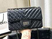 CHANEL MINI 2.55 TASCHE BLACK & SILVER-METAL AS0874 20 CM - 4